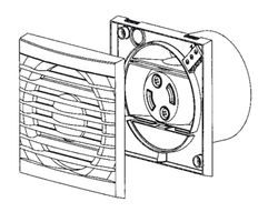 Extractor de baño S&P EDM-80N