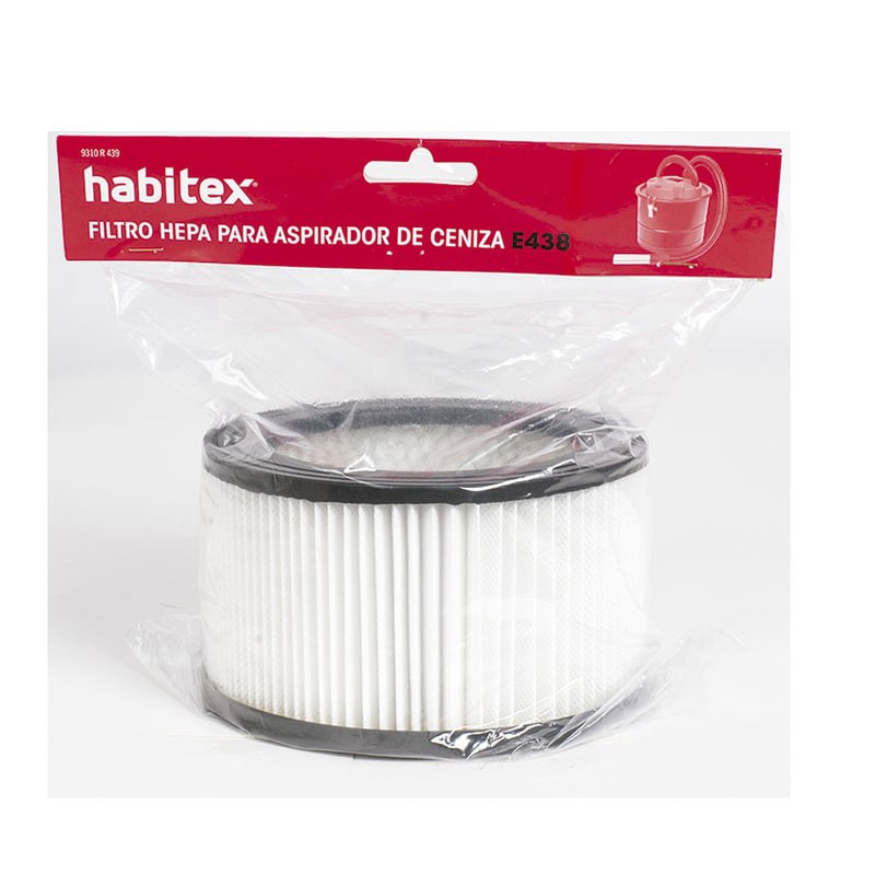 Filtro hepa de recambio aspirador cenizas HABITEX E440