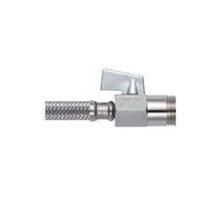 Flexo para agua con llave macho 1/2” hembra 3/8” 20cm