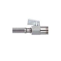Flexo para agua con llave macho 1/2” hembra 3/8” 30cm