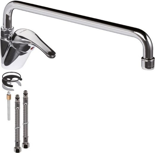 Straight spout mixer tap 350mm