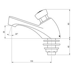 Rubinetto per lavabo Presto 605