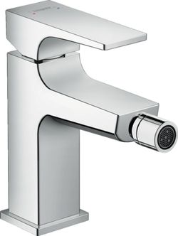 Hansgrohe Einhand-Bidetmischer mit flachem Griff und aufsteckbarem Abfallset