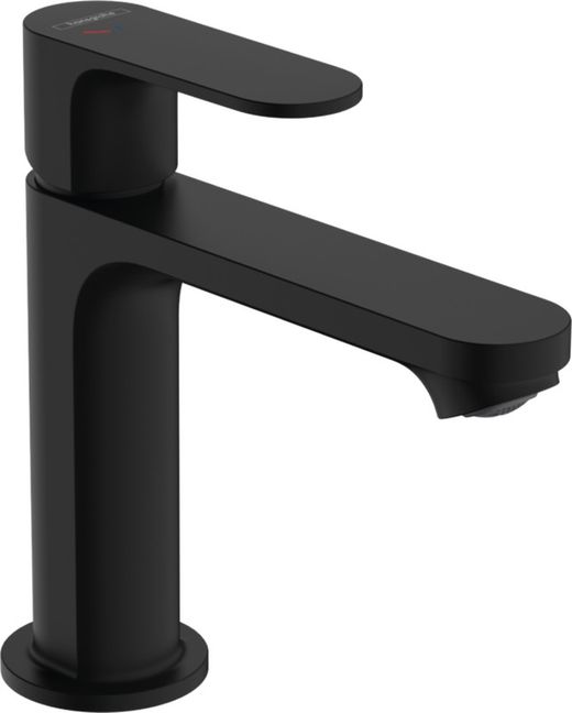 Mitigeur de lavabo 110 Rebris S CoolStart sans vidage noir mat Hansgrohe