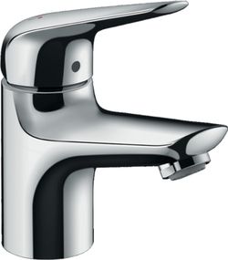Grifo mezclador monomando de lavabo con vaciador automático cromo Hansgrohe