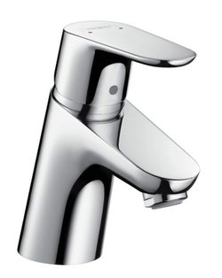 Grifo mezclador monomando de lavabo con vaciador Push-Open cromo Hansgrohe