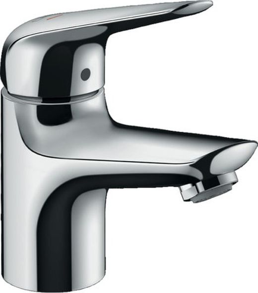 Misturador monocomando para lavatório CoolStart com lavatório Hansgrohe Push-Open cromado
