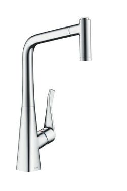 Grifo mezclador monomando para cocina Metris cromo Hansgrohe