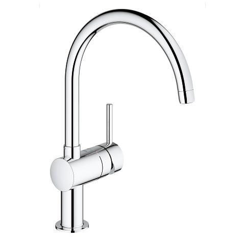 Robinet d'évier monocommande Grohe Minta, finition chromée