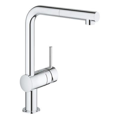 Robinet d'évier monocommande Grohe Minta avec bec extractible