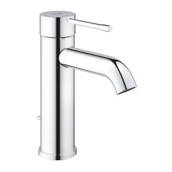 Misturador monocomando para lavatório Grohe S Essence com corpo liso e abertura por pressão PRO
