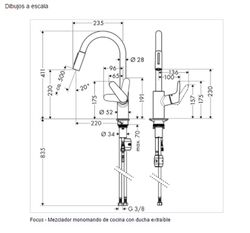 Focus Hansgrohe miscelatore da cucina