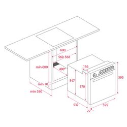 Horno polivalente HBE 490 ME de 60 cm Teka