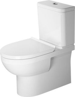 Freistehende spülrandlose Toilette mit gepolstertem Deckel und Spülkasten No.1