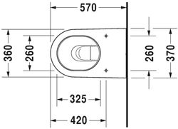 Duravit Starck 2 hoog tank staand toilet