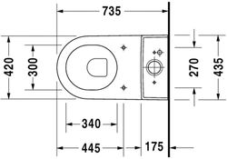 Stehende Toilette Duravit Starck 3