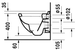 Duravit Starck 3 kompakte Wandtoilette