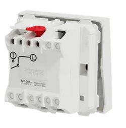 Interruttore 2 moduli bianco Schneider Electric