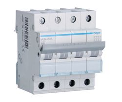 Interruptor automático magnetotérmico serie MU 4P 50A curva C 6KA