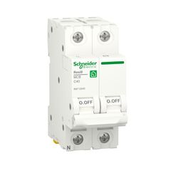Interruptor automático, Resi9, 1P + N, 40A, Curva C, 6000 A, 230V Schneider electric