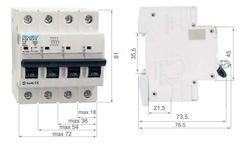 Disjuntor RV30 - 6KA 4P 32A