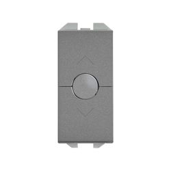 Interruptor de persianas Simon 270 con 3 posiciones y módulo estrecho titanio