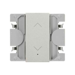 Interruptor de persianas Simon 270 iO con tecla estrecha aluminio