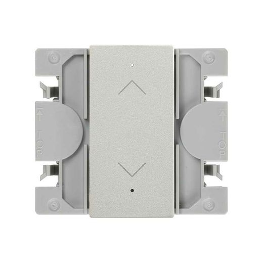 Interruptor de persianas Simon 270 iO con tecla estrecha aluminio