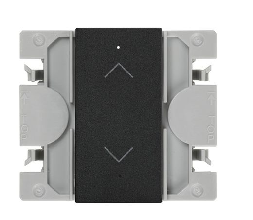 Interrupteur de store Simon 270 iO avec bouton étroit noir mat
