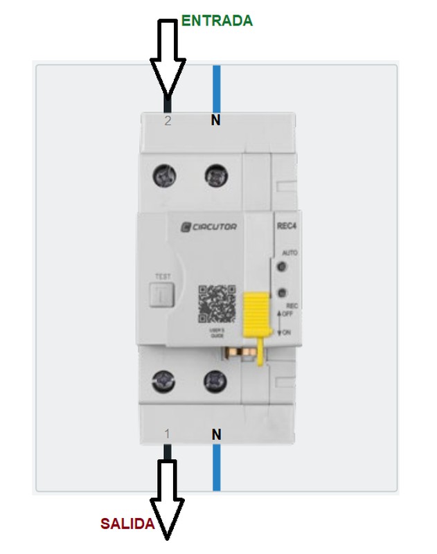 Interruptor diferencial autorrearmable REC4-2P-63-300
