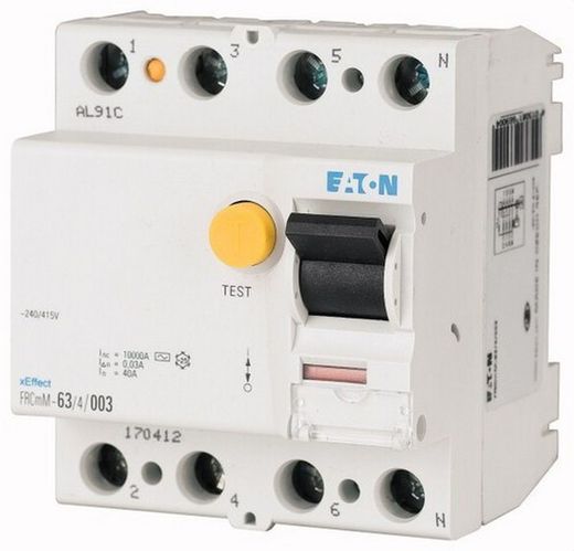 Interruptor diferencial super inmunizado 4 polos FRCMM-40/4/03-G/A Eaton