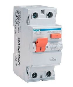 Interruptor diferencial tipo AC 2P 40A 30mA