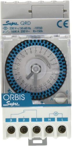 Interruptor horario modular Supra QRD Orbis