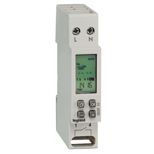 Weekly digital programmable time switch