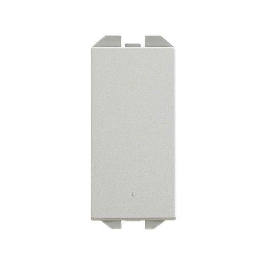 Unipolarer Druckschalter Simon 270 10 AX mit schmalem Aluminiummodul