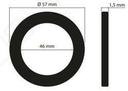 Ampie articolazioni in teflon nella pelle 2"