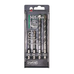 Kit 4 brocas para piedra RATIO SDS-Plus