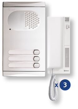 Kit audio 4130/AL 3 viviendas Golmar