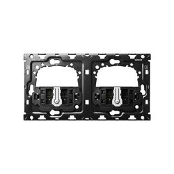 Kit back horizontal para 2 elementos con 2 conmutadores pulsantes Simon 100