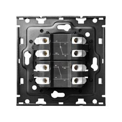Kit posteriore per 1 elemento con 2 interruttori a pulsante Simon 100