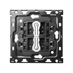 Kit posteriore per 1 elemento con 2 interruttori a pulsante Simon 100