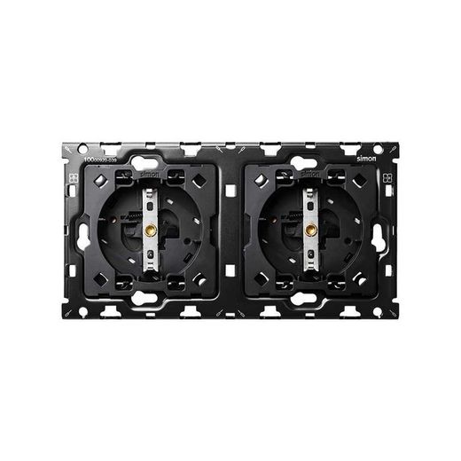 Kit de volta para 2 elementos com 2 bases schuko Simon 100