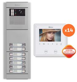 Kit edificio video E8214/VESTA2 SE 14P Golmar