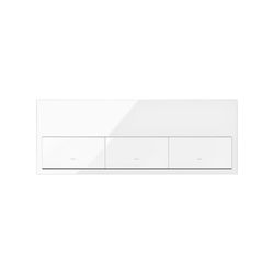 Kit front para 3 elementos con 3 teclas blanco brillante Simon 100