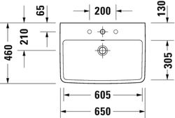 650mm Waschbecken Duravit No.1