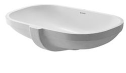Lavabo Duravit empotrado D-Code con rebosadero