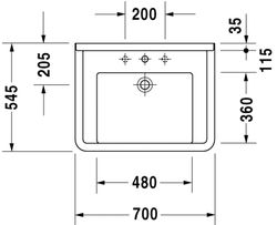 Duravit Starck 3 Vital Waschbecken
