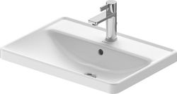 Lavabo empotrado D-Neo con rebosadero y bancada