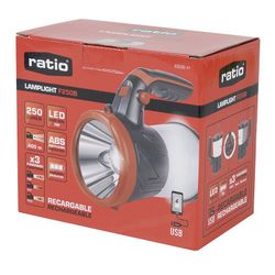 Linterna/foco LED recargable RATIO LampLight F250B