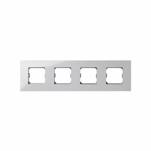Moldura compacta para 4 elementos branco Simon 27 Play